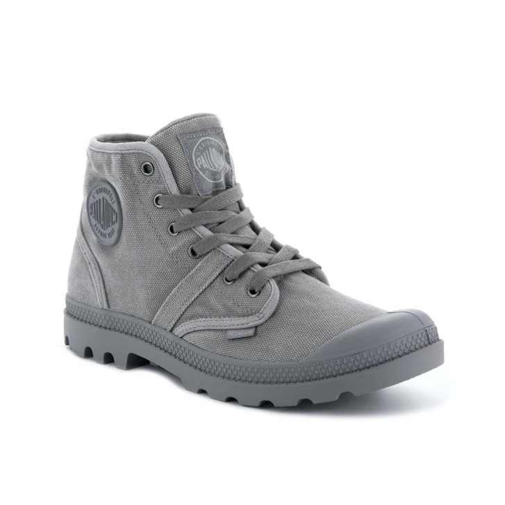 Palladium Pallabrousse Men's Boots Grey | UK G703-DNS